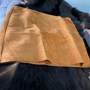 Faux sued skirt never worn